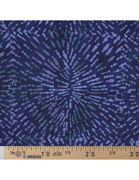 Batik-Viskosestoff Kéona - Marineblau