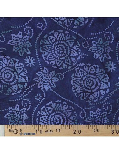 Viscose-Batikstoff Éliora - Marineblau