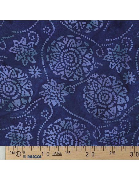 Viscose-Batikstoff Éliora - Marineblau