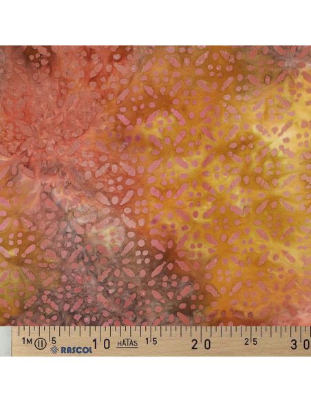 Batik-Viskosestoff Soléane - Gelb