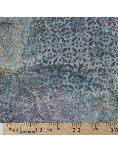 Batik-Viskosestoff Soléane - Blau