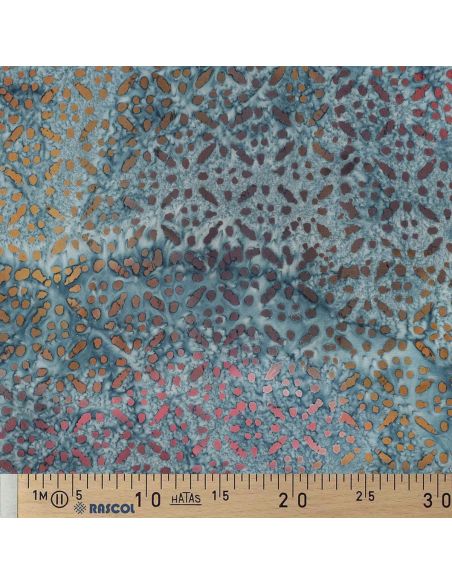 Batik-Viskosestoff Soléane - Blau