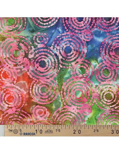 Fidschi Batik Baumwollstoff - Rosa