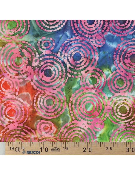 Fidschi Batik Baumwollstoff - Rosa