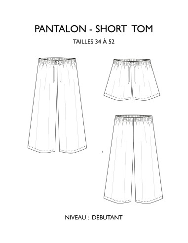Hosen- und Shorts-Schnittmuster Tom - Églantine & Zoé