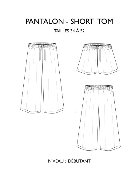 Hosen- und Shorts-Schnittmuster Tom - Églantine & Zoé
