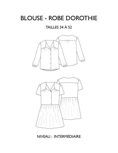 Dorothie Blusen- und Kleider-Schnittmuster - Églantine & Zoé
