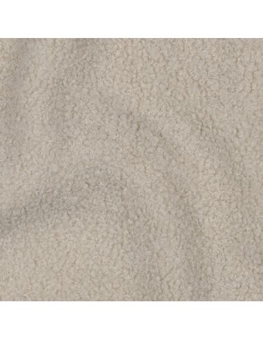 Doppelseitiger Teddy-Fleece-Stoff - Beige