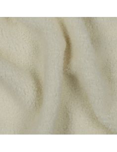 Doppelseitiger Teddy-Fleece-Stoff - Ecru 2