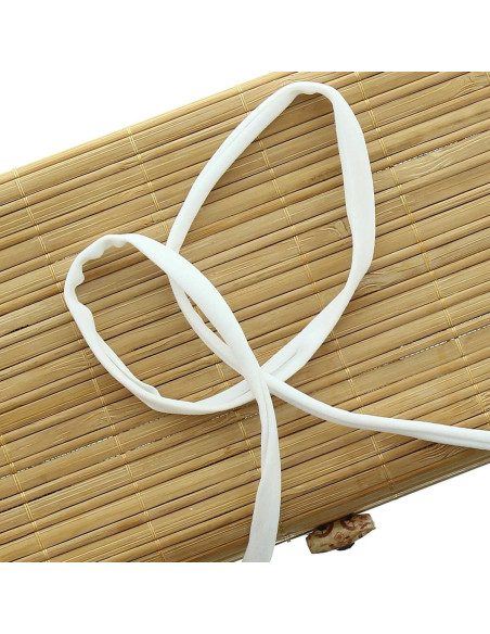 Lycra-Spaghettischnur 5 mm - Schneeweiß