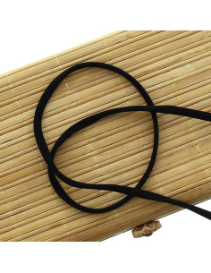 Lycra-Spaghettischnur 5 mm - Schwarz
