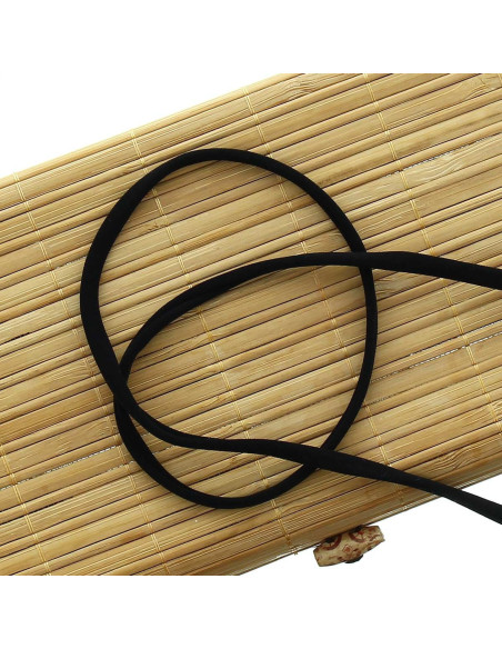 Lycra-Spaghettischnur 5 mm - Schwarz