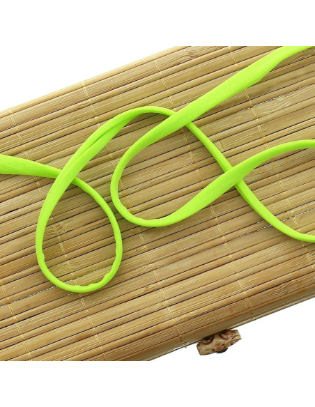 Spaghetti-Kordel Lycra 5 mm - Anisgrün