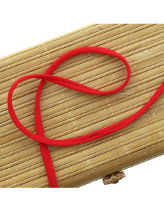 Lycra-Spaghettischnur 5 mm - Rot