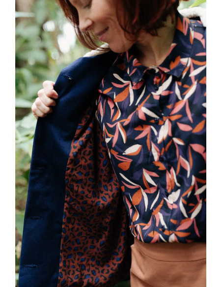 Mowgli Viskosestoff Tintenblau - Églantine & Zoé