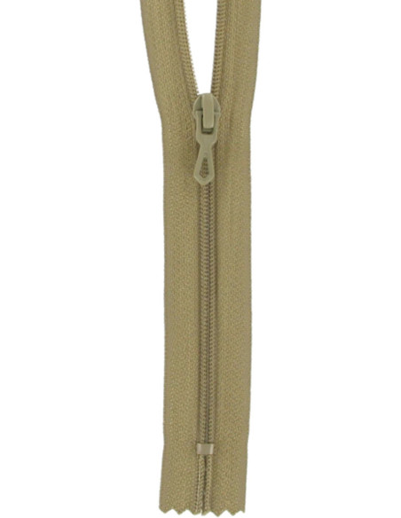 Nylon-Reißverschluss - Mittelbeige