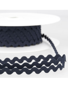 Serpentine - Krokodil 8 mm - Dunkelmarineblau