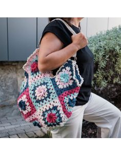Häkelset - Granny-Square-Tasche