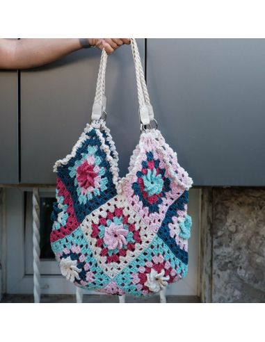 Häkelset - Granny-Square-Tasche