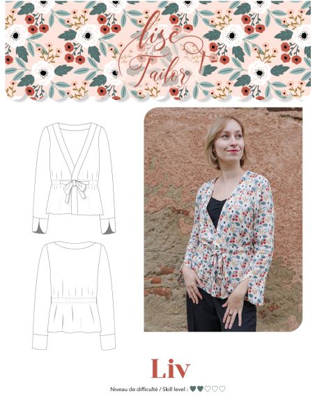 Blusenschnittmuster - Liv - Lise Tailor