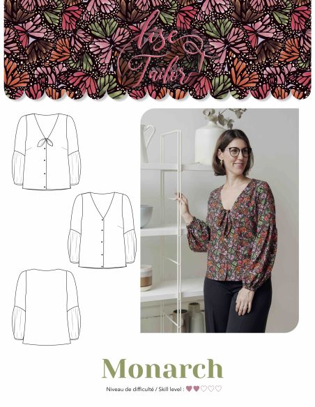 Blusenschnittmuster - Monarch - Lise Tailor