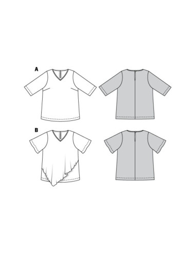 T-Shirt-Schnittmuster - Burda 6307