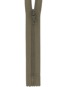 Nylon-Reißverschluss - Tabak