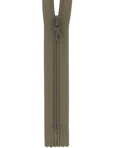Nylon-Reißverschluss - Tabak