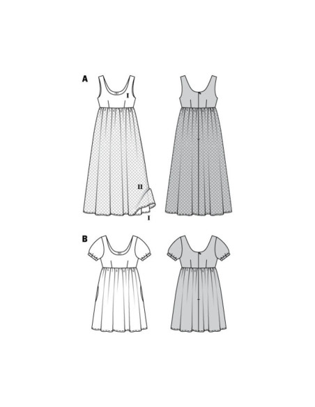 Kleid Schnittmuster - Burda 6312