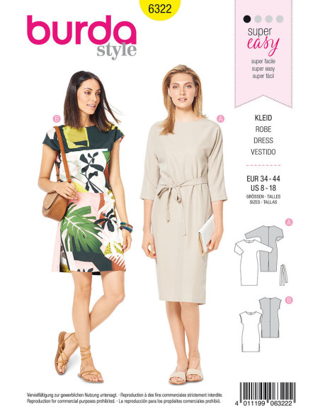 Kleidmuster - Burda 6322