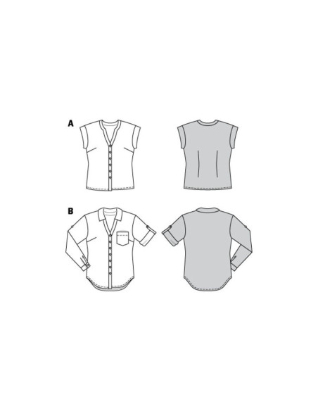 Blusenschnittmuster - Burda 6326