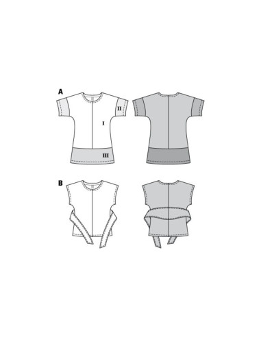 T-Shirt-Schnittmuster - Burda 6330