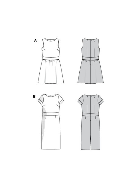 Kleid Schnittmuster - Burda 6339