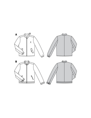 Jackenschnittmuster - Burda 6351