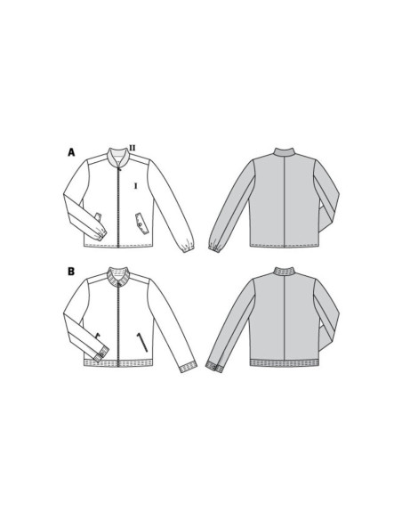 Jackenschnittmuster - Burda 6351