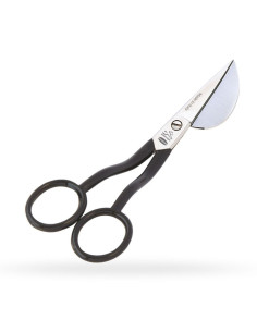 Premax angewandte Schere mit gebogenem schwarzem Griff 15 cm