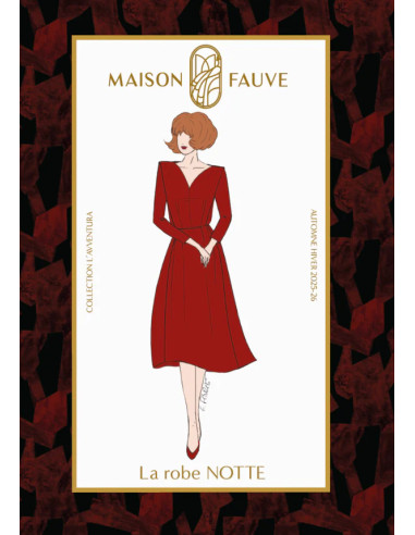 Kleidmuster Notte - Maison Fauve