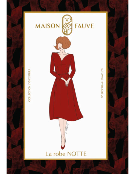 Kleidmuster Notte - Maison Fauve
