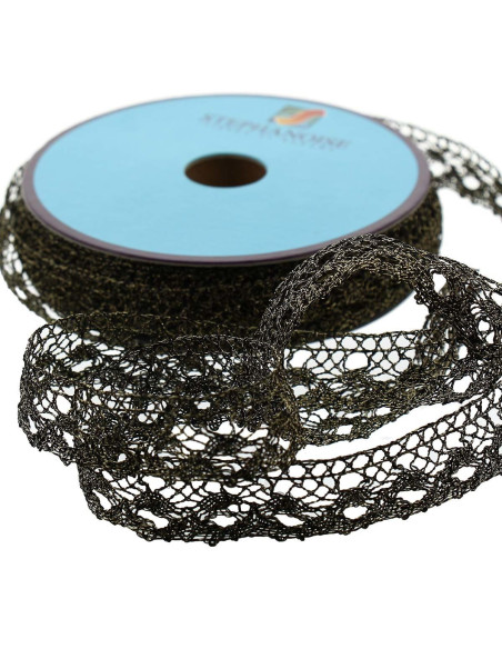 Lurex-Spitze - Gold und Schwarz