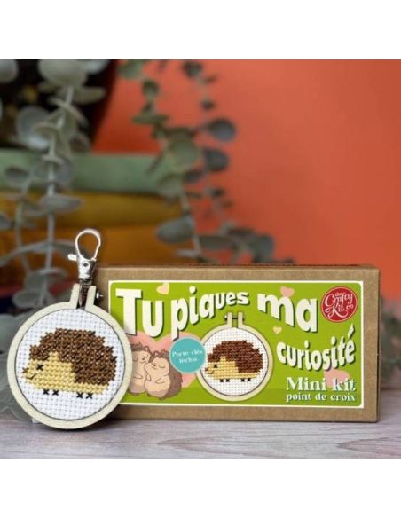 Mini-Kreuzstich-Stickset - Du weckst meine Neugier