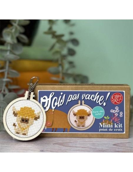 Mini-Kreuzstich-Stickset - Sei nicht gemein!