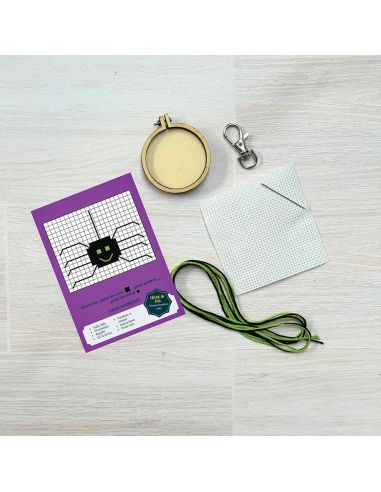 Mini-Kreuzstich-Stickset - Abendspinne, Hoffnung!