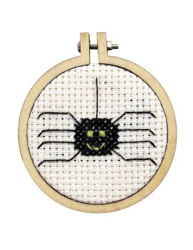 Mini-Kreuzstich-Stickset - Abendspinne, Hoffnung!