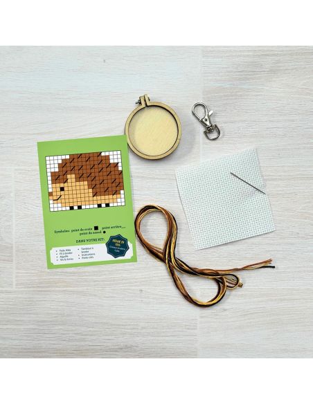 Mini-Kreuzstich-Stickset - Du weckst meine Neugier