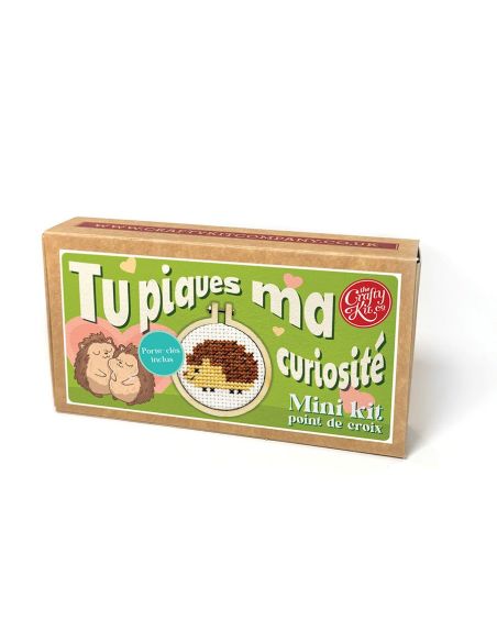 Mini-Kreuzstich-Stickset - Du weckst meine Neugier
