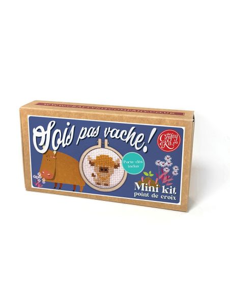 Mini-Kreuzstich-Stickset - Sei nicht gemein!