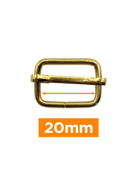 Premium-Schiebeschnalle - Gold 20 mm