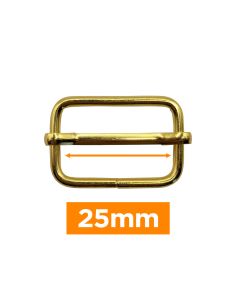 Premium-Schiebeschnalle - Gold 25 mm
