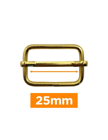 Premium-Schiebeschnalle - Gold 25 mm
