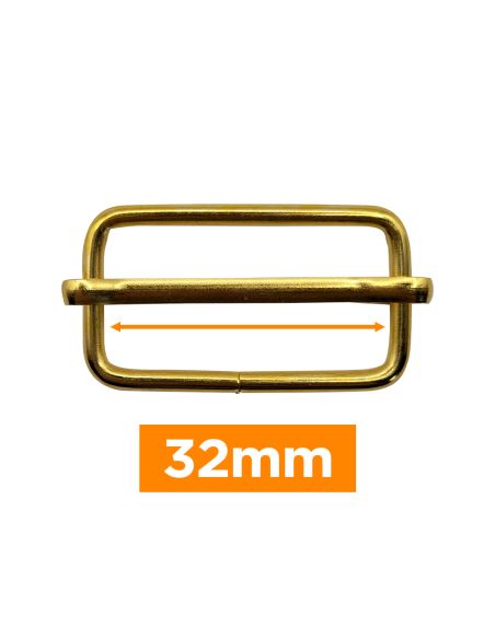 Premium-Schiebeschnalle - Gold 32 mm
